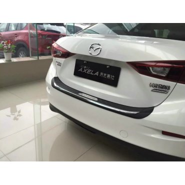 Mazda 3 Axela  накладка защитная на задний бампер ABS