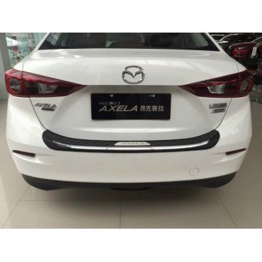 Mazda 3 Axela  накладка защитная на задний бампер ABS