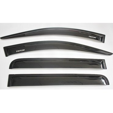 Mitsubishi L200 Triton 2016 ветровики дефлекторы  окон черные