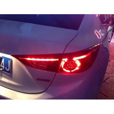 Mazda 3 Axela  тюнинг фонари задние красные