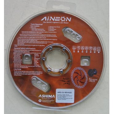 Гальмівний диск Ashima AiNeon 160mm [Gold]