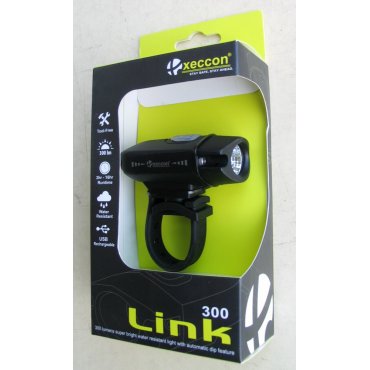 Xeccon Link 300 фонарь вело передний с USB 