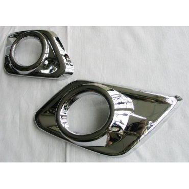 Nissan X-Trail T32 накладки хром  передние противотуманные фары