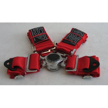 Ремень безопасности 3" ASP, красный