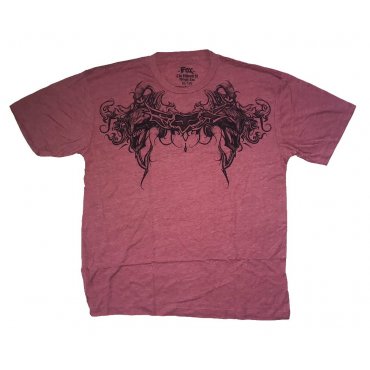 Футболка FOX HEATHERED Short Sleeve Tee - GARGOYLE [Red]