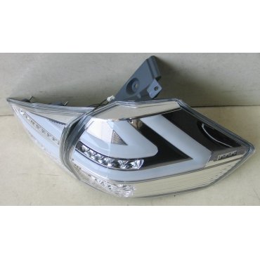 Nissan X-trail T32 оптика задняя тюнинг LED светодионая хром 