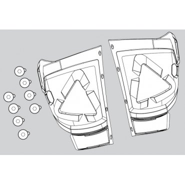 LEATT GPX 5.5 Boot Shin plate kit [White]