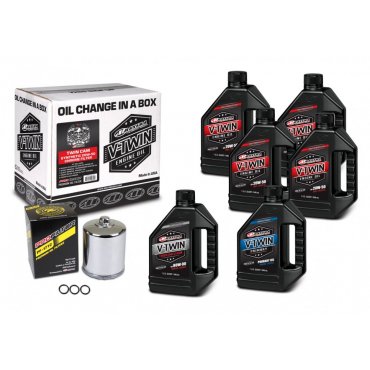 Комплект Maxima V-TWIN TWIN-CAM Oil Change Kit - Syntetic [Chrome]