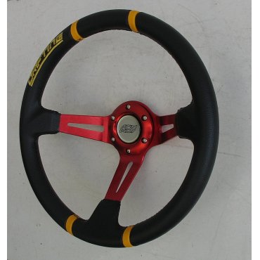 Руль ASP Drifting красный виниловый
