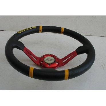 Руль ASP Drifting красный виниловый