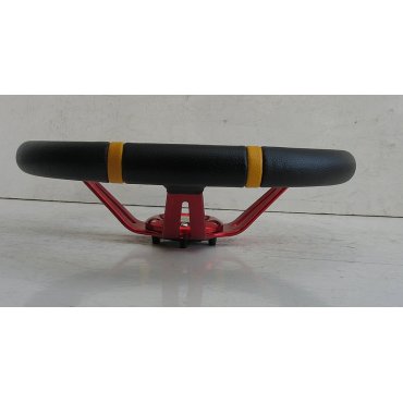 Руль ASP  красный виниловый