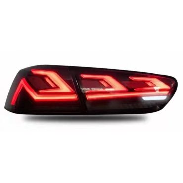 Mitsubishi Lancer X оптика задняя черная стиль CP