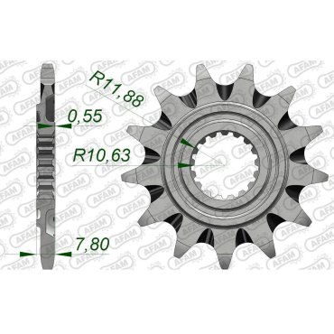 Зірка AFAM 520 Grooved Sprocket - Honda