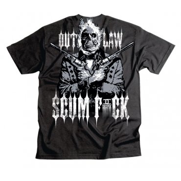 Футболка SIKSPAK Short Sleeve Tee - OUTLAW SCUMFUCK [Black]