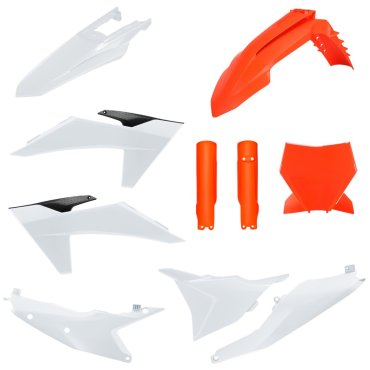 Пластик Polisport MX kit - KTM (23-) [Orange/White]