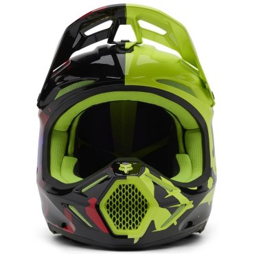 Шолом FOX V3 Helmet - THROTTLE [Flo Yellow]