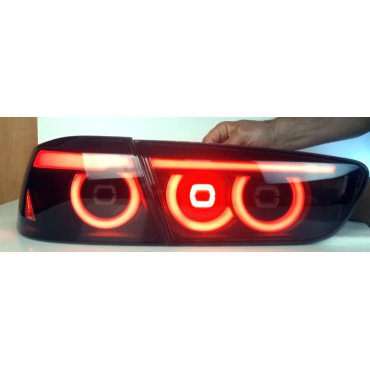 Mitsubishi Lancer X оптика задняя черная стиль JDM CP