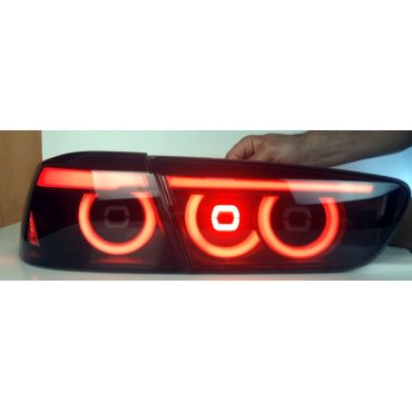 Mitsubishi Lancer X оптика задняя черная стиль JDM CP