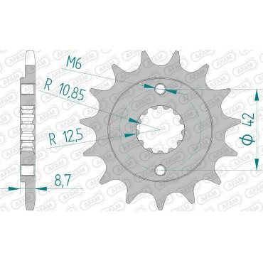Зірка AFAM 520 Sprocket - Kawasaki