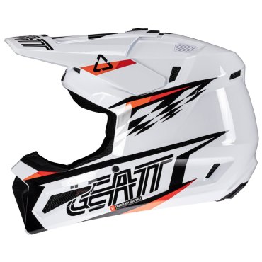 Шолом LEATT Moto 3.5 JR Helmet + Goggle [White]