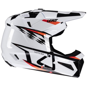 Шолом LEATT Moto 3.5 JR Helmet + Goggle [White]