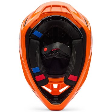 Шолом FOX V3 RS Helmet - FRACTURE [Flo Orange]