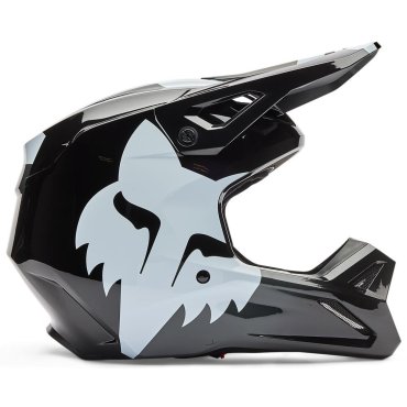Шолом FOX YTH V1 Helmet - SHIELD [Black]