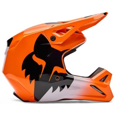 Шолом FOX YTH V1 Helmet - SHIELD [Flo Orange]