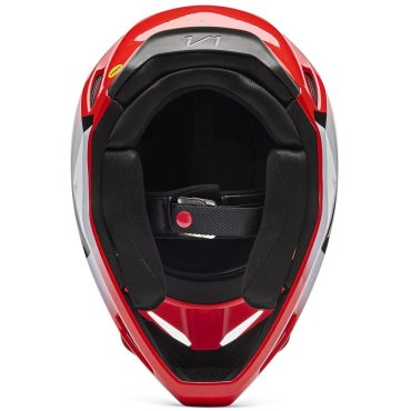 Шолом FOX YTH V1 Helmet - SHIELD [Flo Red]