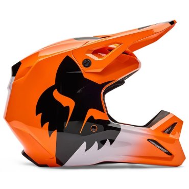 Шолом FOX V1 Helmet - SHIELD [Flo Orange]