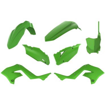 Пластик Polisport MX Restyling kit - Kawasaki (03-) [Green]