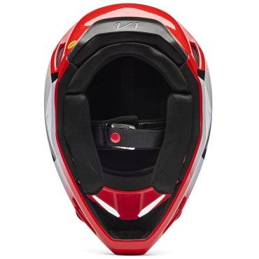 Шолом FOX V1 Helmet - SHIELD [Flo Red]