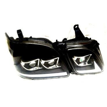 Lexus LX470 1998+ оптика передняя Full LED черная RP
