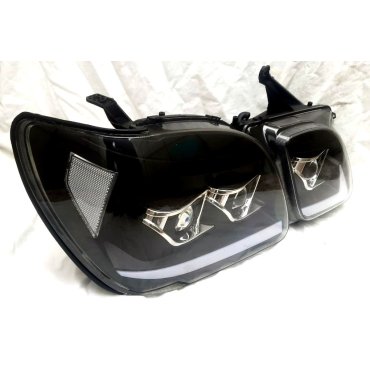 Lexus LX470 1998+ оптика передняя Full LED черная RP