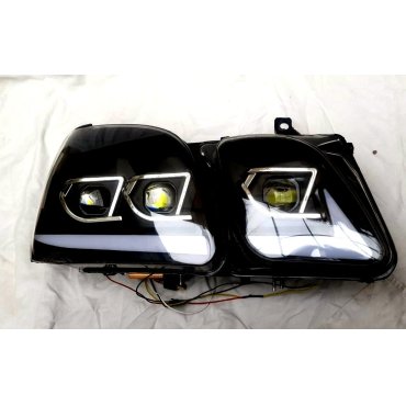 Lexus LX470 1998+ оптика передняя Full LED черная RP
