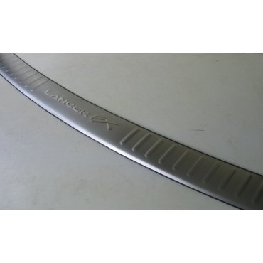 Mitsubishi Lancer X накладка защитная на задний бампер тонкая