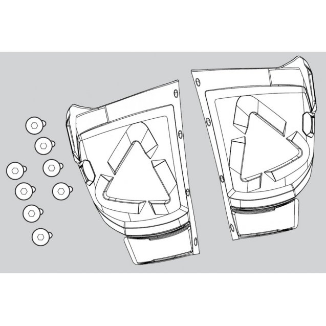 LEATT GPX 5.5 Boot Shin plate kit [White]