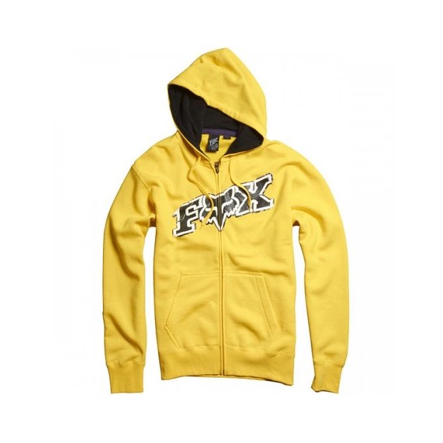 Толстовка FOX ZIP Hoodie - UP AGAINST [Yellow]
