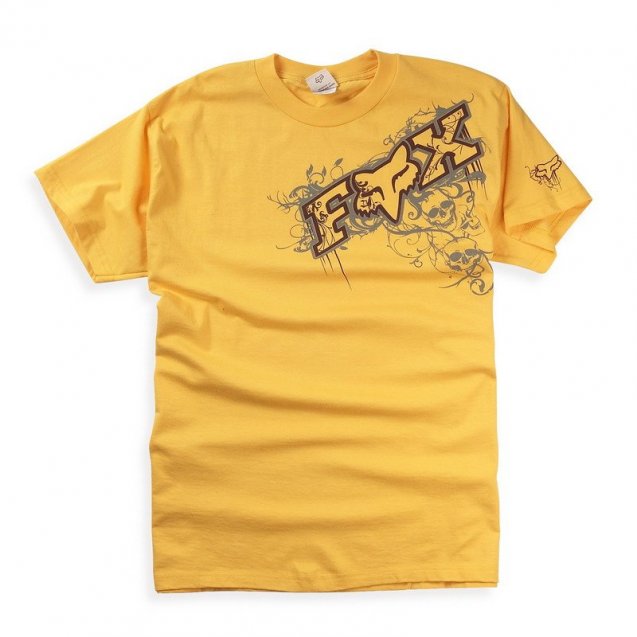 Футболка FOX Short Sleeve Tee - GRAVEYARD [Yellow]