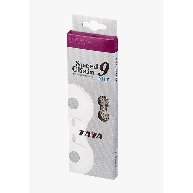 Ланцюг TAYA NOVE-91 Chain - 9sp [Silver/Black]