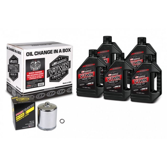 Комплект Maxima V-TWIN MILWAUKEE-EIGHT Quick Change Kit - Syntetic [Chrome]
