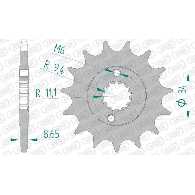 Зірка AFAM 520 Sprocket - KTM