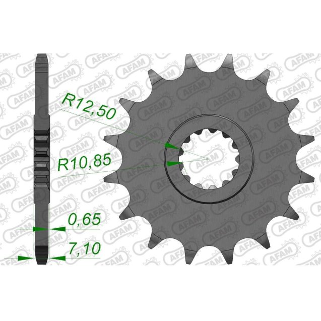 Зірка AFAM 520 Sprocket - Kawasaki