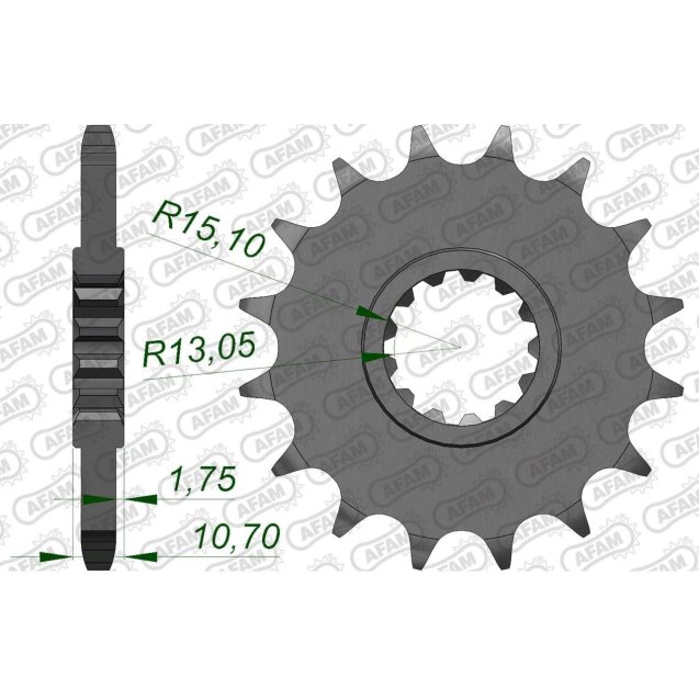 Зірка AFAM 525 Sprocket - Yamaha
