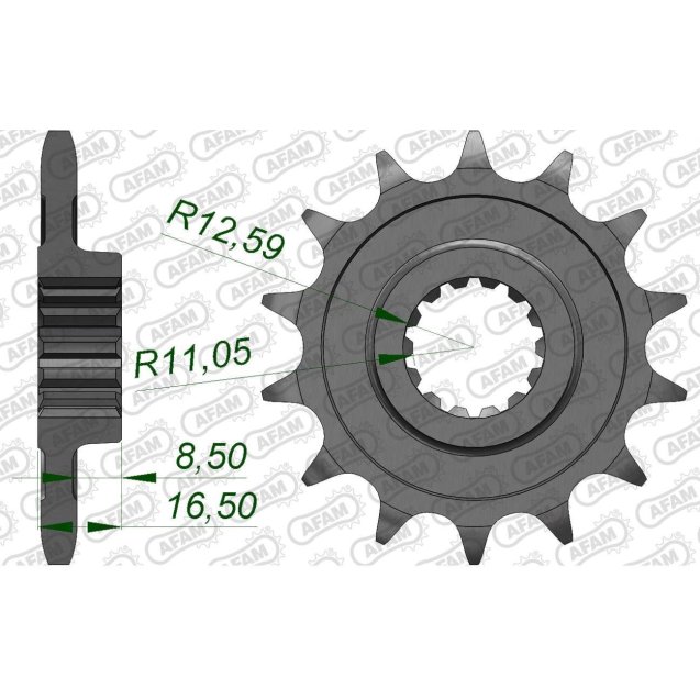 Зірка AFAM 525 Sprocket - Ducati
