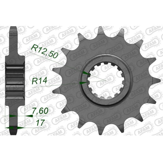 Зірка AFAM 525 Sprocket - Ducati