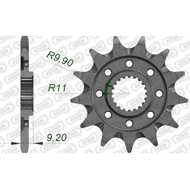 Зірка AFAM 520 Grooved Sprocket - Kawasaki