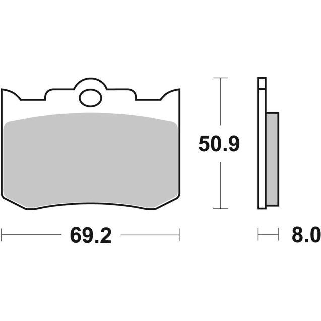 Гальмівні колодки SBS Perfomance Machine Front Brake Pads