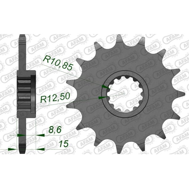 Зірка AFAM 520 Sprocket - Kawasaki