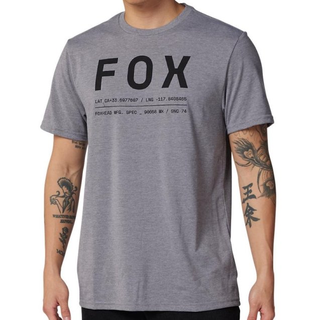Футболка FOX TECH Short Sleeve Tee - NON STOP [Graphite]